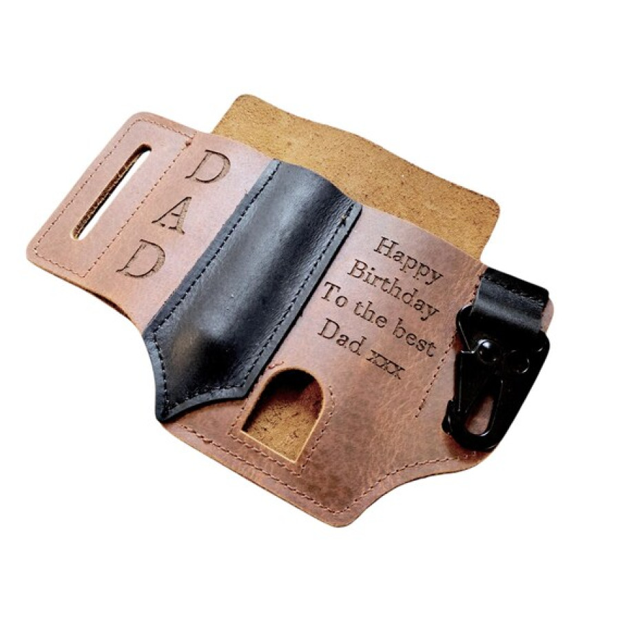 Genuine Leather Multi-tool Pouch | To fit Leatherman and flashlight 4