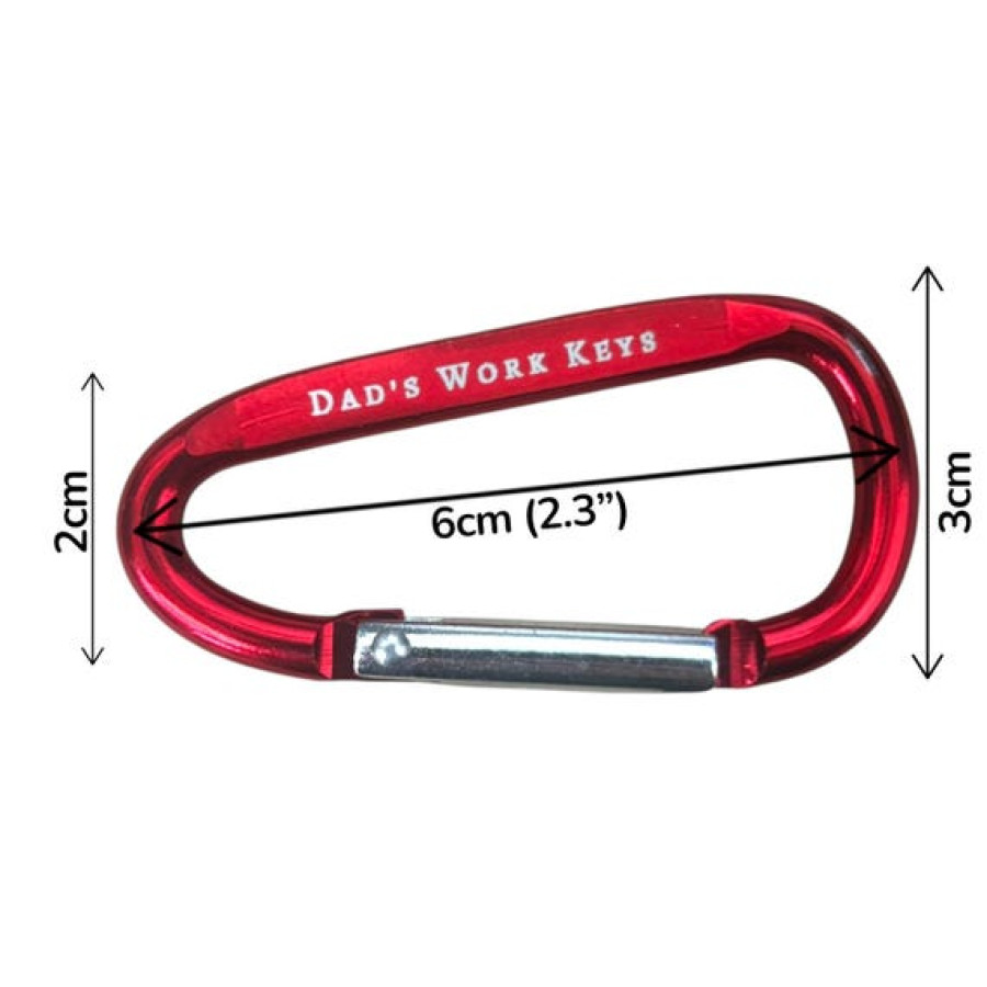 Engraved Carabiner Clips | Personalized Key Rings | Custom Keychain | Outdoor Gift 3