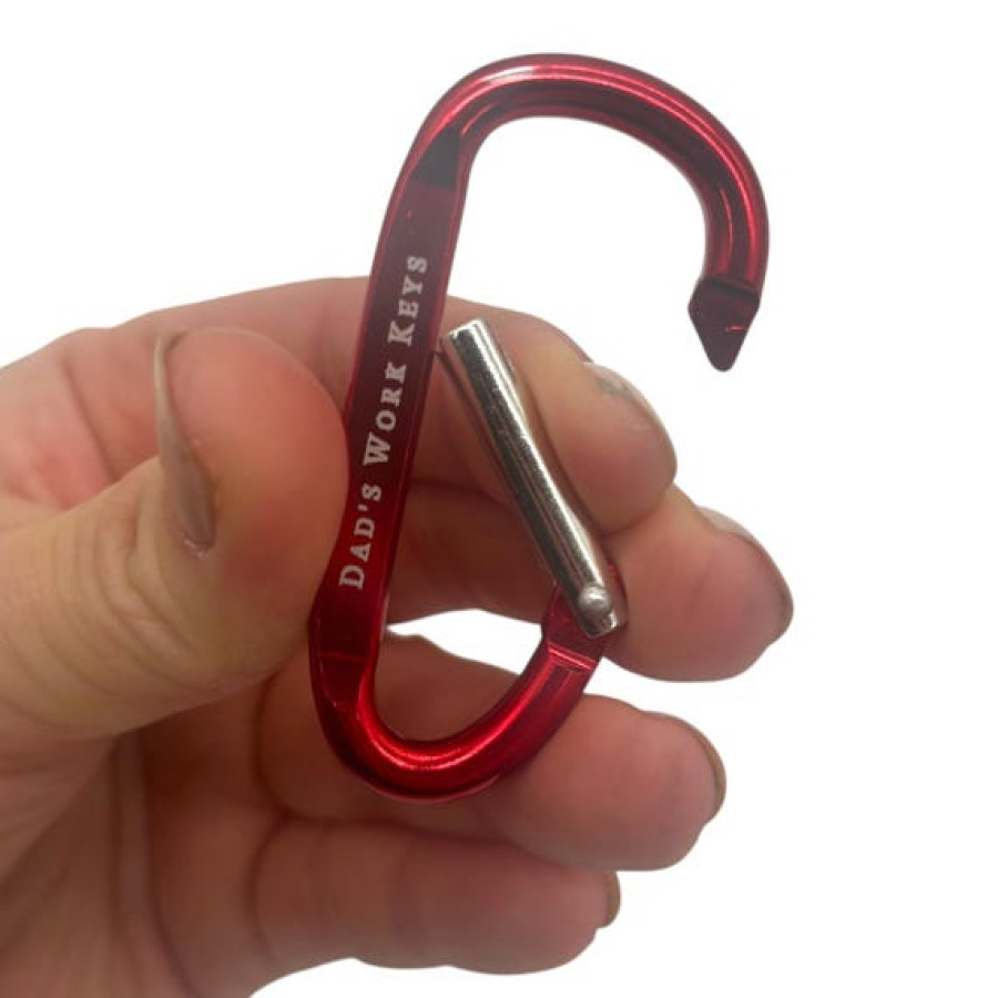 Engraved Carabiner Clips | Personalized Key Rings | Custom Keychain | Outdoor Gift 7
