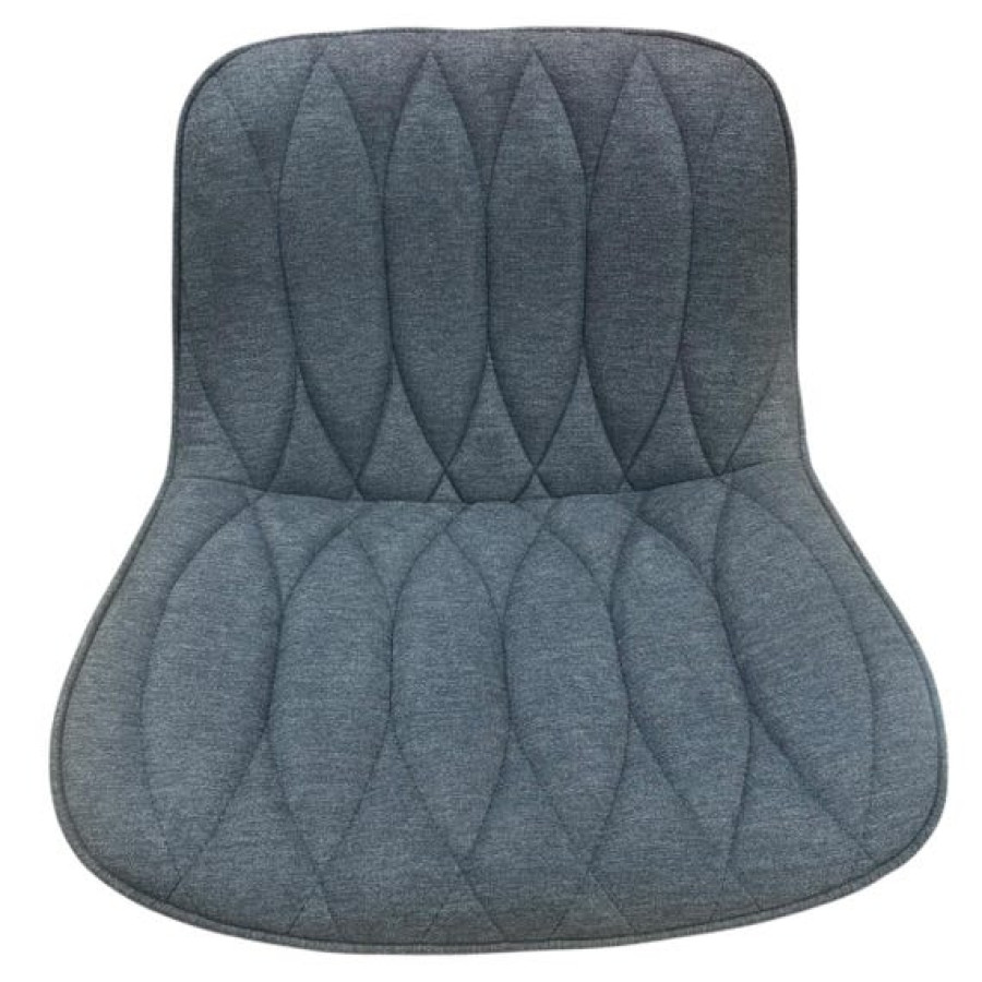 Replacement bar stool seat for gas lift stool base (SOLD INDIVIDUALLY) - In Charcoal linen-look 1