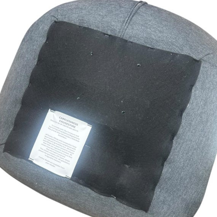 Replacement bar stool seat for gas lift stool base (SOLD INDIVIDUALLY) - In Charcoal linen-look 4