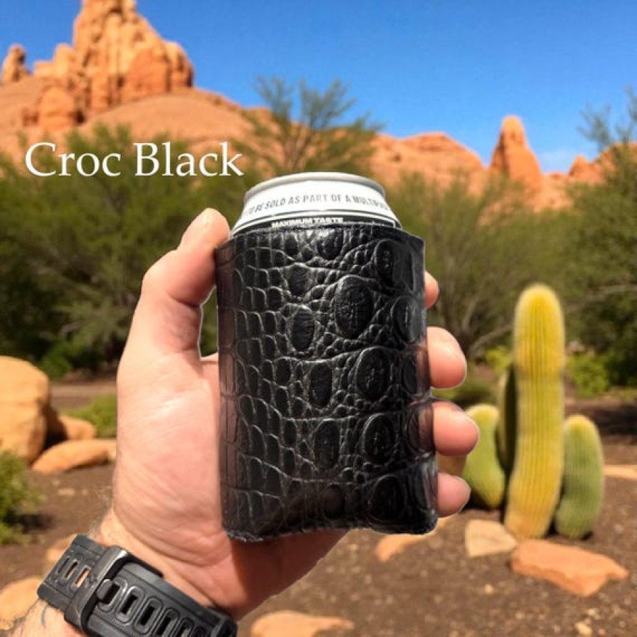 Genuine leather tooled beer can cooler | Drinks Coozie | Groomsman Gift 2