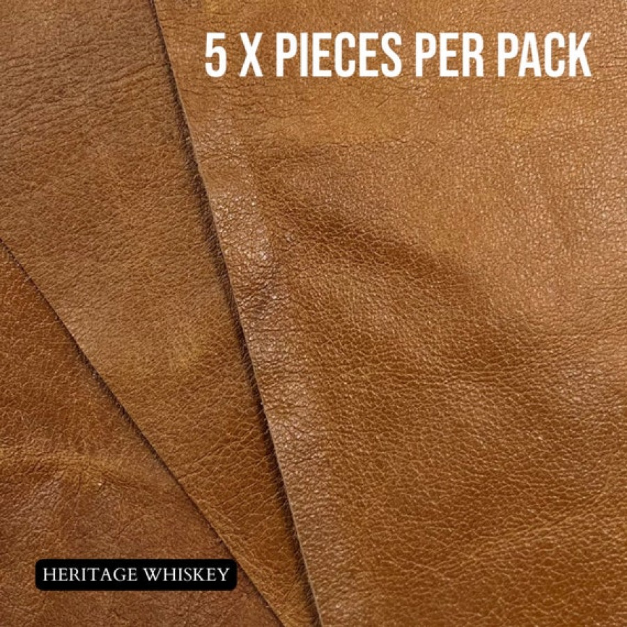 5 PIECES per pack ! Genuine Leather Pieces 8x8" (20x20cm) - Perfect for Arts and Crafts - VARIOUS colours available 5
