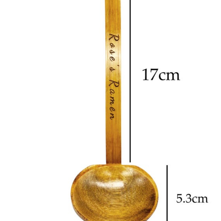 Customisable bamboo Ramen spoon | Japanese soup spoon ladle 2
