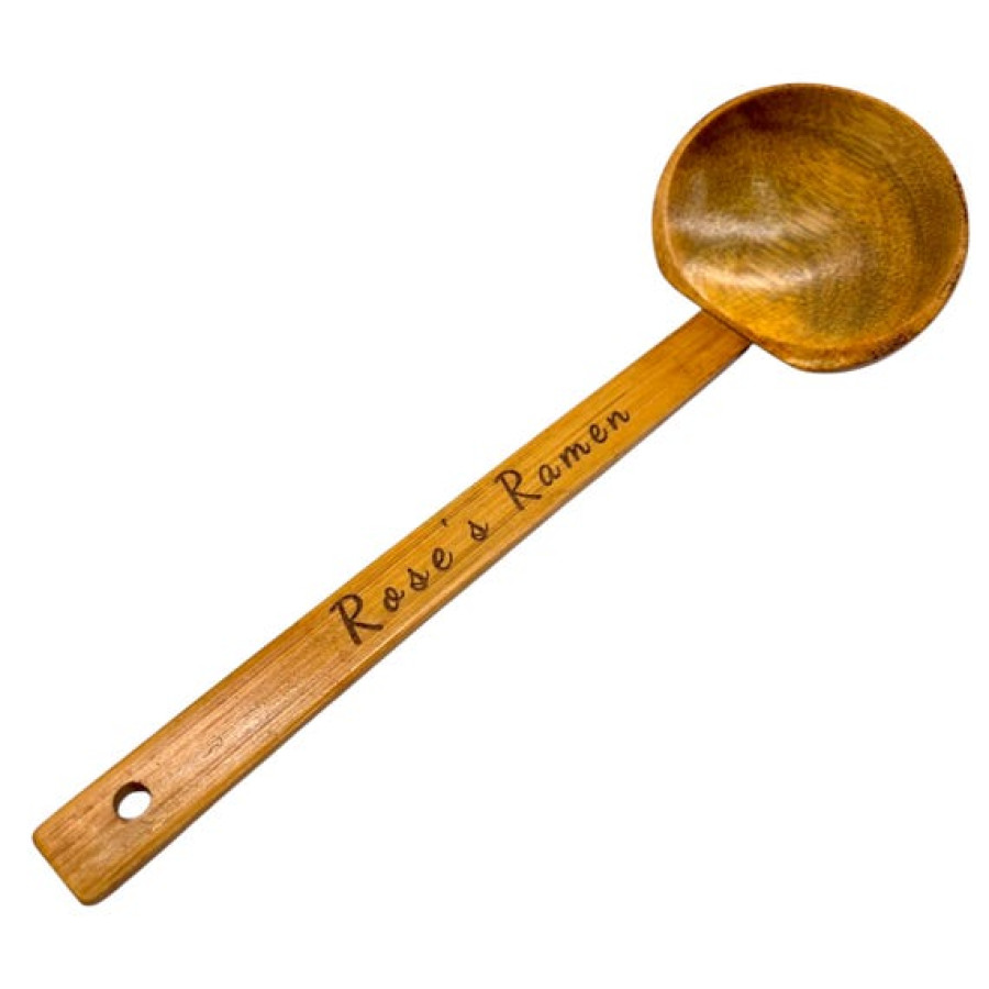 Customisable bamboo Ramen spoon | Japanese soup spoon ladle 4