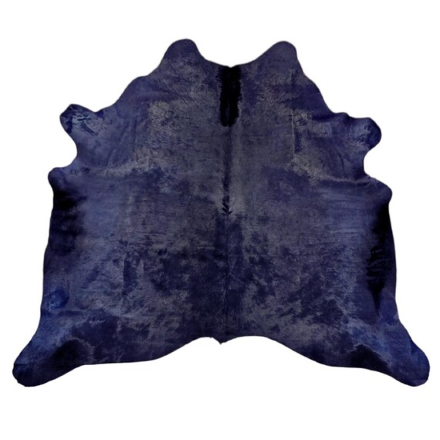 Violet Dyed Genuine Cowhide Rug | Mulled Wine Violet Tone | Unique Rug | Hair on Hide 8