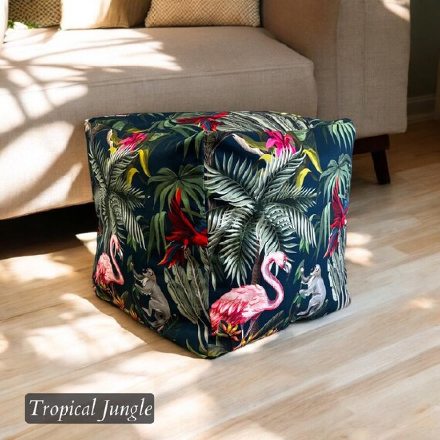 Velour Velvet Printed bean bag cubes - 3 unique patterns to pick from! 4