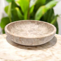 Natural Marble serving bowl | 21cm Decorative Bowl | In Beige or Grey