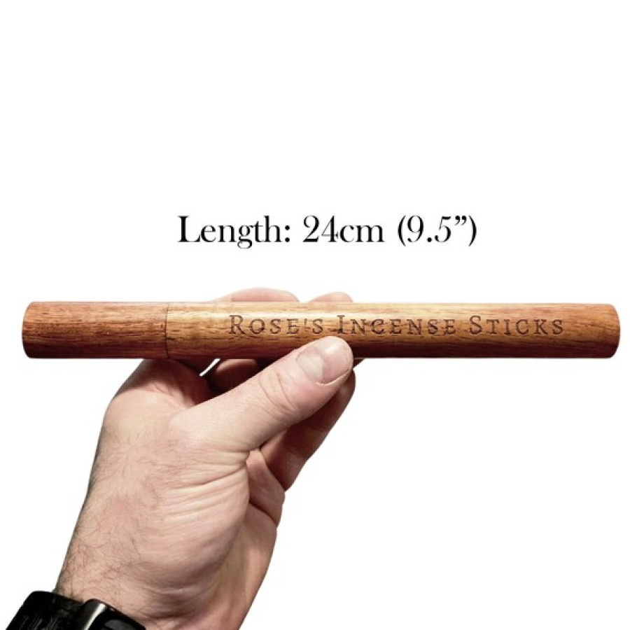 Customisable wooden incense storage tube | Natural incense holder 3