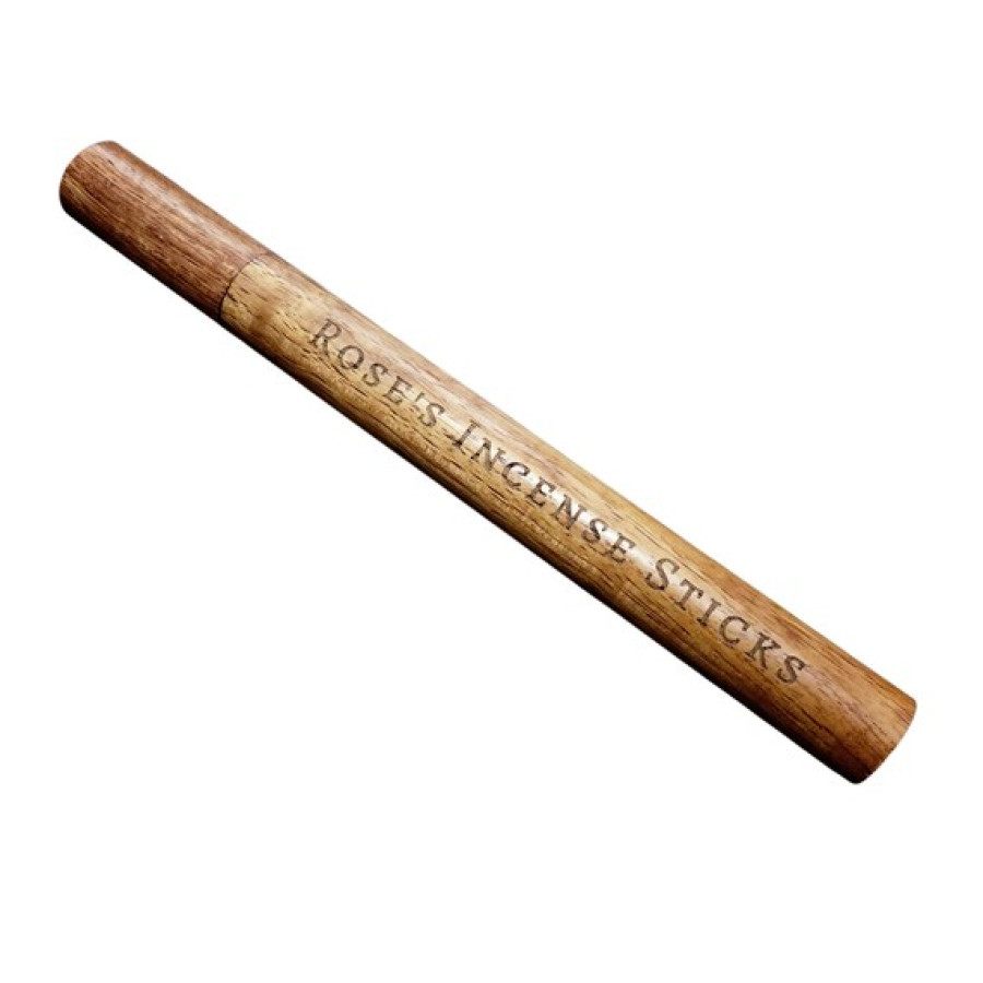 Customisable wooden incense storage tube | Natural incense holder 6