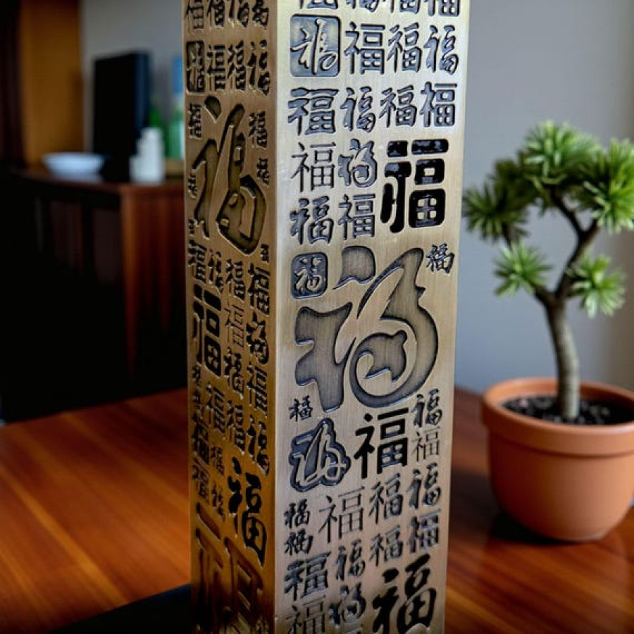 Japanese Pagoda Style Incense Holder | Made from Steel with brushed brass finish 5