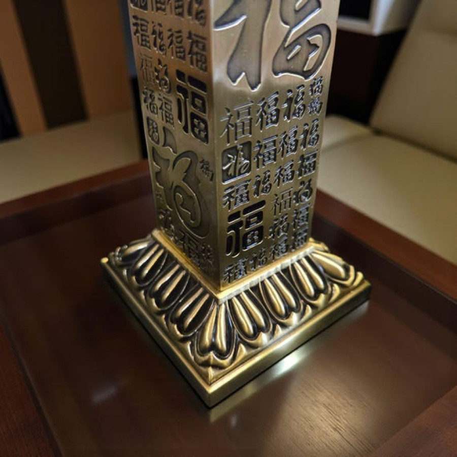 Japanese Pagoda Style Incense Holder | Made from Steel with brushed brass finish 9