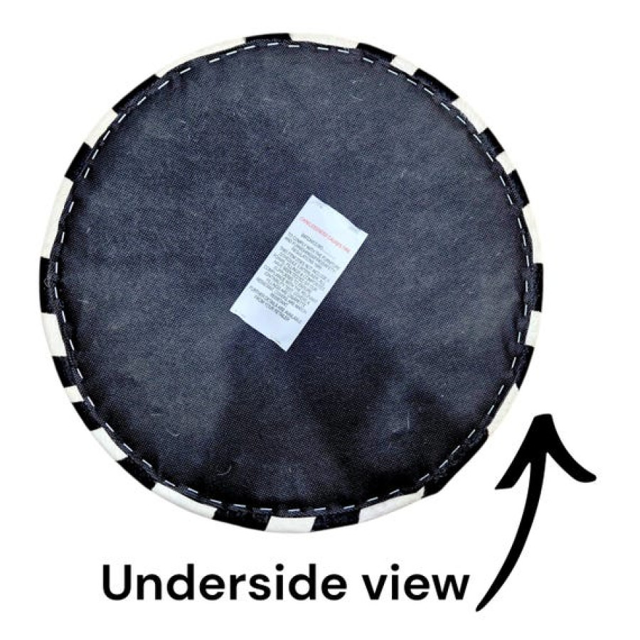 Zebra Style Replacement stool seats | Genuine Cowhide 14" Diameter for Barstools 5